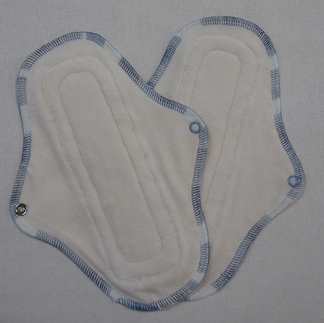 Set of 2 Day Pads in Blueberry Cobbler - Super Soft Bamboo Velour