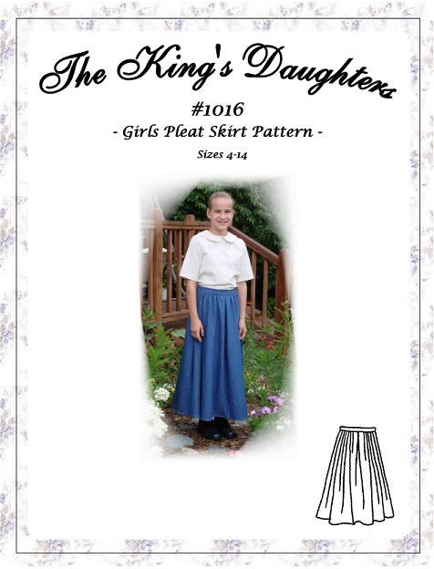 #1016 - Girls Pleat Skirt Pattern