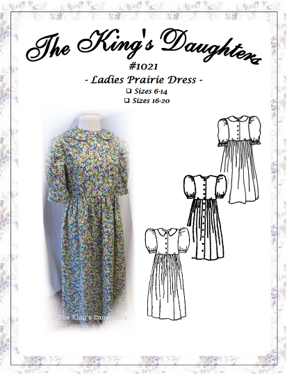#1021 - Ladies Prairie Dress Pattern