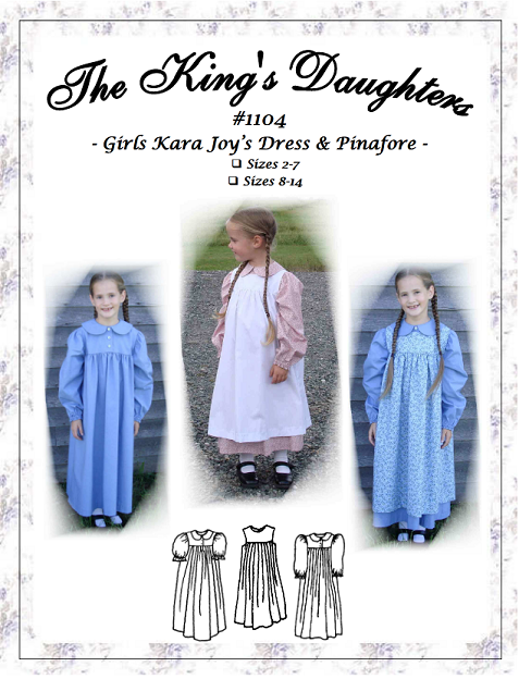 #1104 - Girls Kara Joy's Dress & Pinafore Pattern